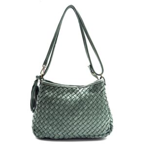 Borsa in pelle intrecciata LA3235