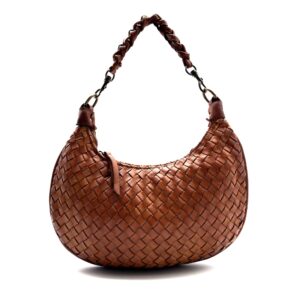 Mezzaluna in pelle intrecciata LA10533