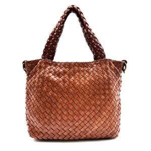 Borsa in pelle intrecciata LA12439