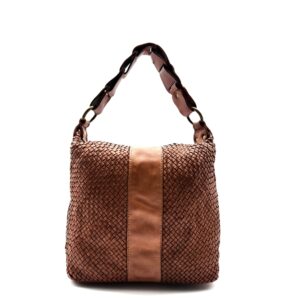 Borsa in pelle intrecciata Q4505